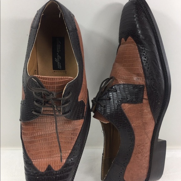 Antonio Mazzetti Mens 13M Cordovan Square Toe Lace Up Dress Shoes EUC - Picture 2 of 4